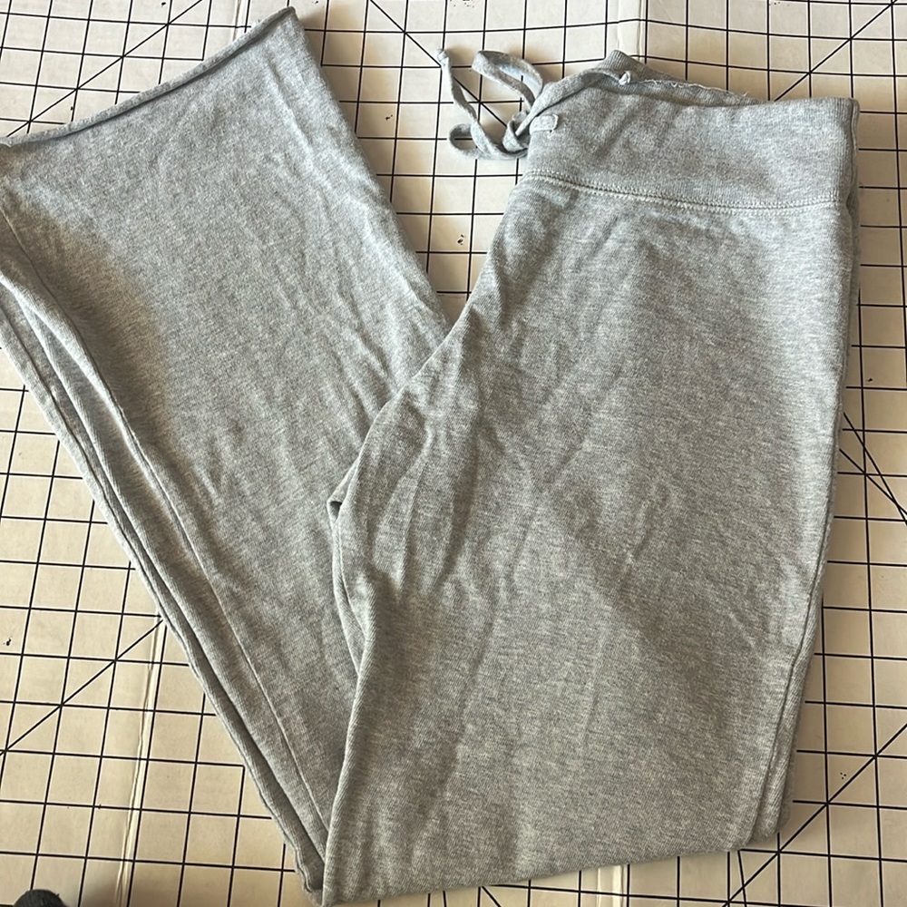 Brandy Melville. Grey sweats. Wide leg bottom.